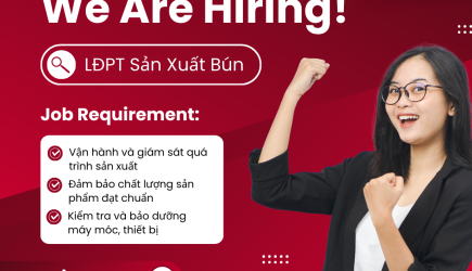 Tuyển Dụng Nhân Viên Vận Hành Sản Xuất Sản Phẩm Thực Dưỡng